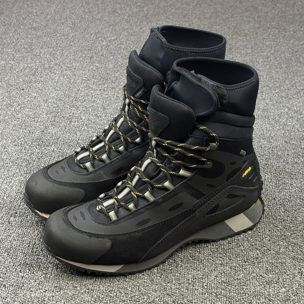 Asolo Elysium GTX Gore-Tex Mid Hiking Boots Black Waterproof Men's Size 8.5